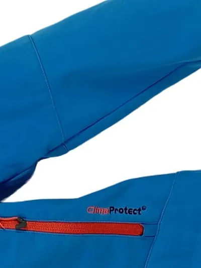 CMP Softshelljacke Kinder Jacke Outdoor Gr. 152 Blau ClimaProtect Kapuze