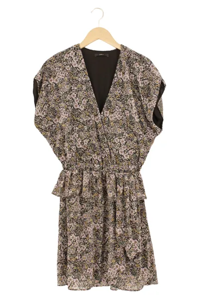 SET Damen Freizeitkleid Gr. 38/M Blumenmuster Mehrfarbig Midikleid