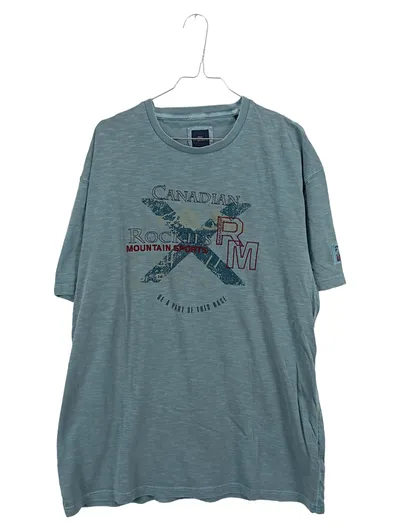 Engbers Herren T-Shirt Canadian Rockies Mountain Sports Gr. 50/L Blau