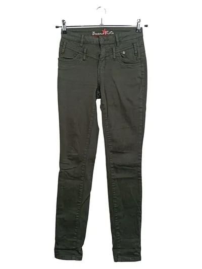 BUENA VISTA JEANS Damen Wide Fit Jeans 5-Pocket Grün W26/34 XS