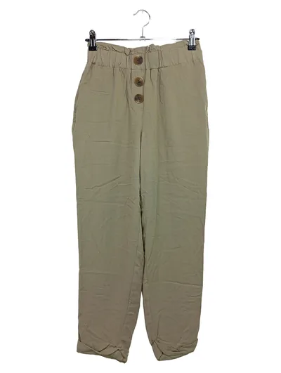 LASCANA Damen Stoffhose Gr. 34 XS Grün Casual Bohemian