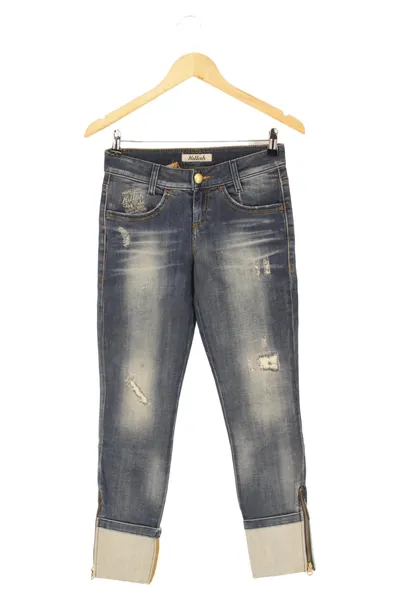 KILLAH Damen Jeans Slim Fit W26/34/XS Blau Casual Used Look
