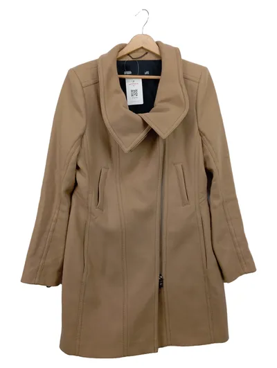 DRYKORN Damen Wollmantel Gr. 36/S Braun Klassisch Elegant Reißverschluss