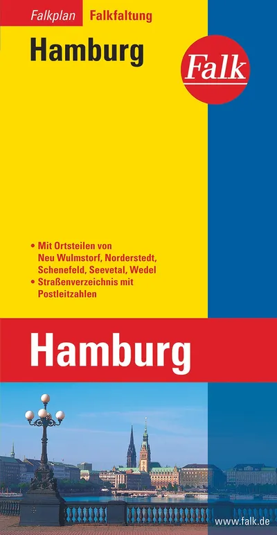 Falkplan Hamburg Landkarte Falkfaltung Straßenverzeichnis FALKE