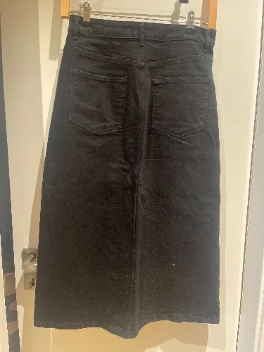 Selected Femme Jeansrock Maxirock Damen Baumwolle Schwarz Gr. 38 M