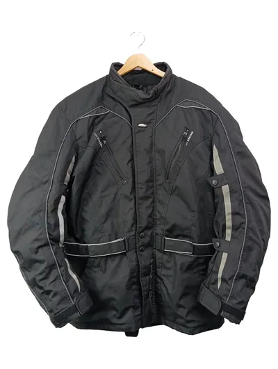 NERVE Motorradjacke Herren 54/XXL Schwarz Sportlich Air System Reflektierend