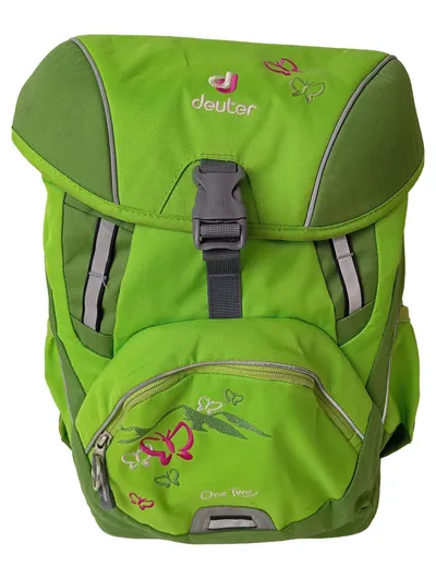 DEUTER Schulranzen Kinder Grün Schmetterling Motiv