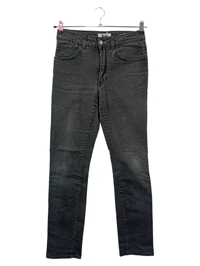 Acne Damen High Waist Jeans W29/L32 Gr. 38 Grau Needle Wet Sash