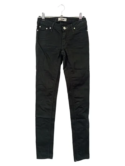 ACNE Damen Jeans Skinny Fit W26/L34 Schwarz Stretch KEX