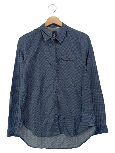 GAASTRA Business Hemd Herren Blau Grafisch Langarm Gr. 48/M Klassisch