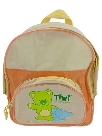 TUPPERWARE Kinder Rucksack Tiermotive Mehrfarbig 20x26cm Farbenfroh Charmant
