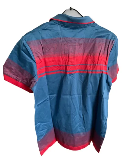 Hugo Boss Herren Poloshirt Blau Gestreift Größe XL Casual