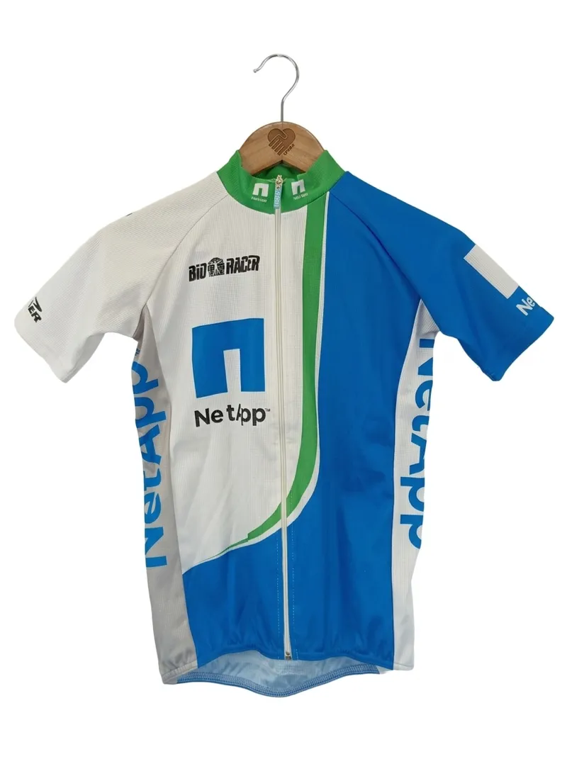 BIORACER Kinder Radtrikot Gr. 164 Blau Sportlich Fahrrad Trikot 1