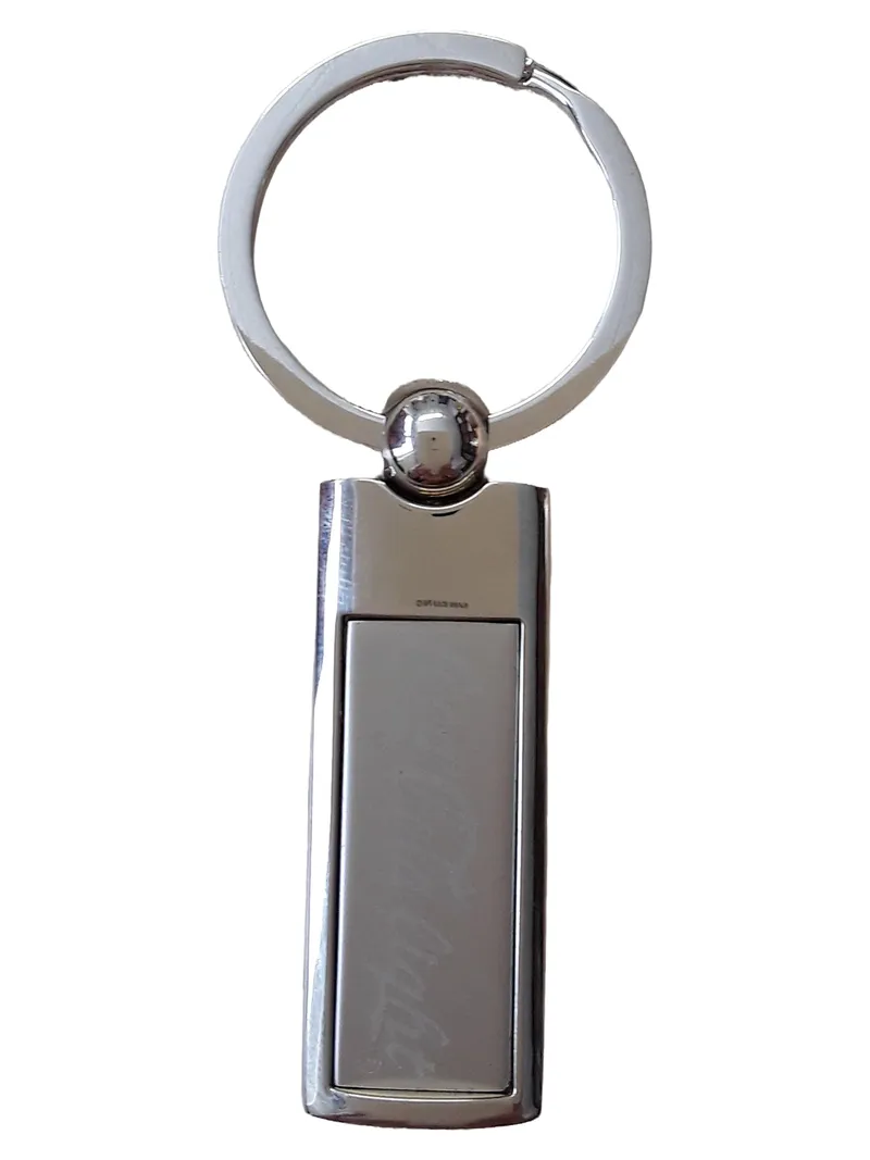 Coca-Cola Schlüsselanhänger Logo Silber Metall 8cm Modern Gebraucht 1