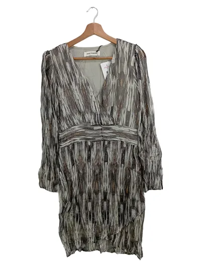 Sofie Schnoor Cocktailkleid Damen 36/S Grau Elegant Bohemian Viskose Glitzer
