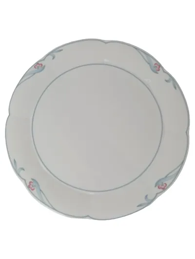 VILLEROY & BOCH Florina Servierplatte Weiß Porzellan Blumen Ø 30 cm Klassisch