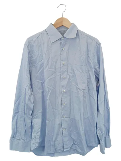 ENGELBERT STRAUSS Business Hemd Herren Gr. 42/M Blau Langarm Büro