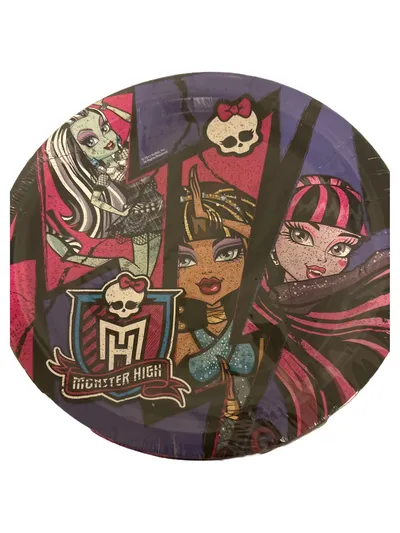 Mattel Monster High Kuchenteller 8er Set Party Pappteller Mehrfarbig 23cm