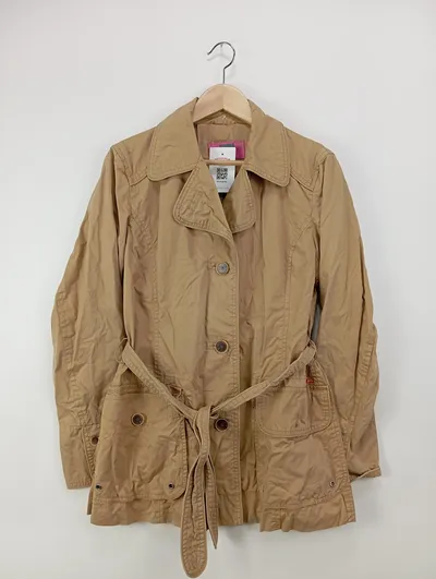 CINQUE Damen Trenchcoat Beige Gr. 40/M Klassisch Elegant Baumwolle