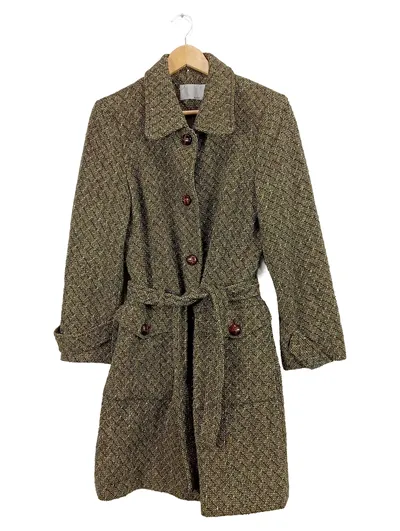 MORE & MORE Damen Tweed Übergangsmantel Wolle Struktur Gr. 40 L