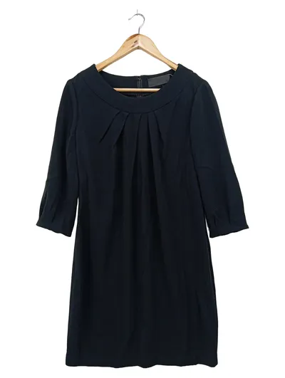 BARBARA SCHWARZER Etuikleid Damen 38/M Schwarz Business Elegant Midi