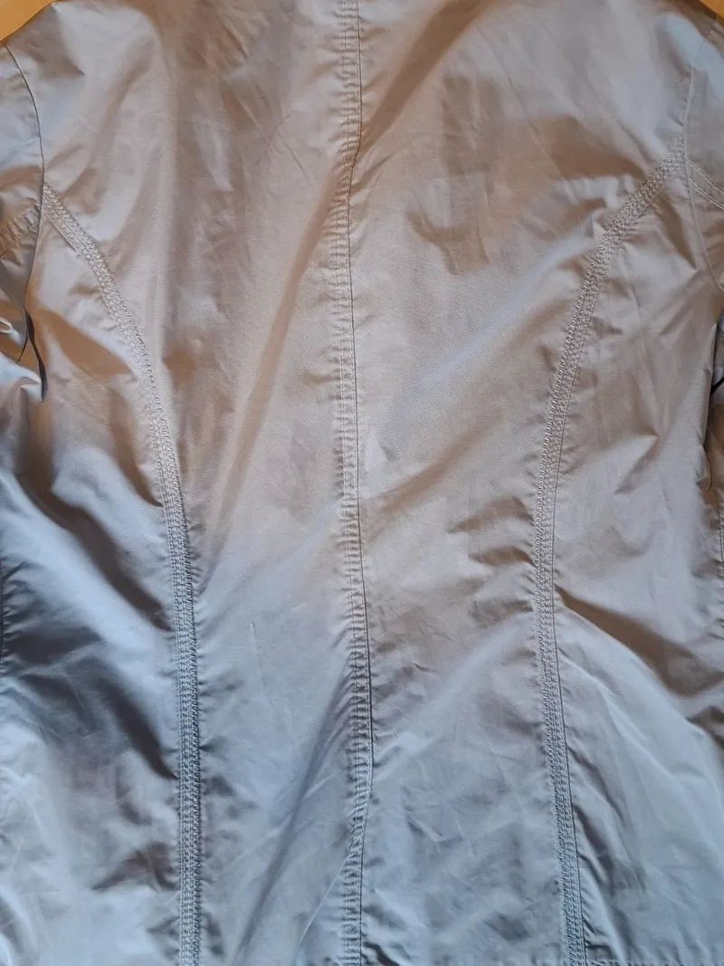 Basler Damen Jacke Gr. 38 Blau Übergangsjacke Stehkragen Riegel Casual 3