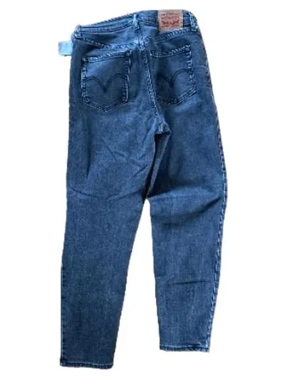 Levi's Damen High Waist Jeans Grau W27 L28 Stretch Mom Fit