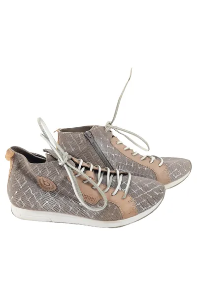 BUGATTI Herren Schnürschuhe Gr. 39 Grau Casual Sneaker Halbschuhe