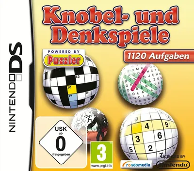 Knobel- und Denkspiele Nintendo DS 1120 Aufgaben Puzzler Sudoku Kreuzworträtsel
