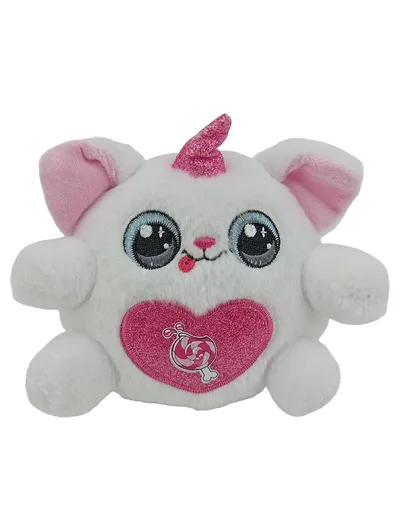 ZURU Rainbocorns Kuscheltier Einhorn Plüschtier Weiß Pink 17cm Stofftier