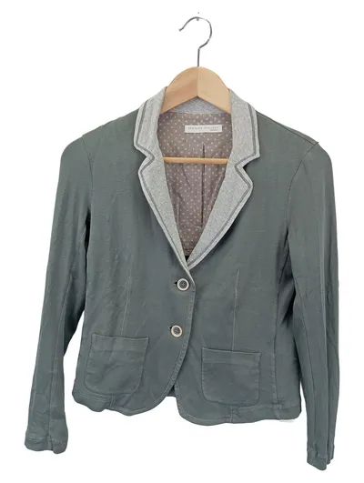 FABIANA FILIPPI Damen Sweatjacke Gr. 36/S Grau Baumwolle