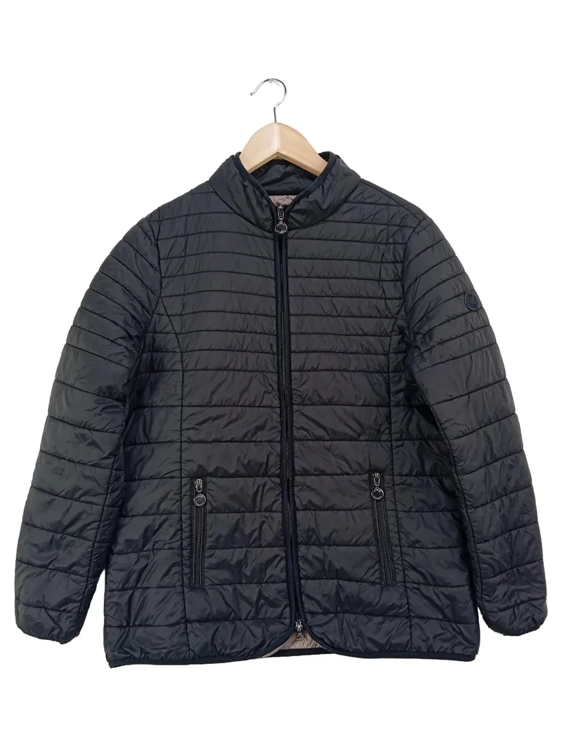 Danwear Damen Steppjacke Gr. 42/L Schwarz Streetwear Klassisch Outdoor 1
