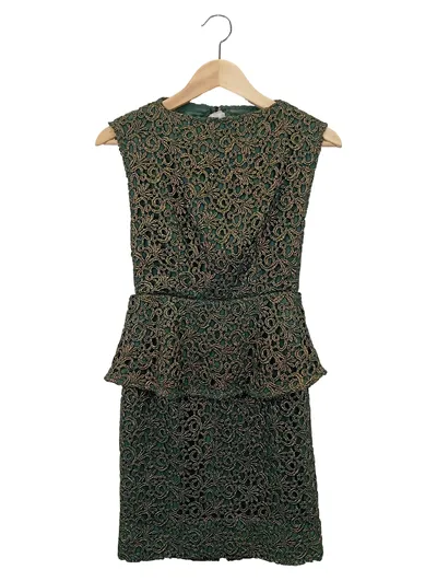 ALICE + OLIVIA Cocktailkleid Damen 32/XXS Grün Elegant Luxuriös Vintage