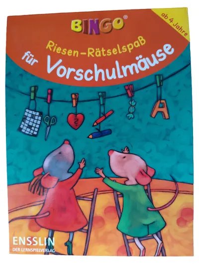 Ensslin BINGO! Riesen-Rätselspaß Vorschule Lernspiel Maus ab 4 J.
