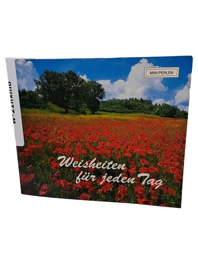 Weisheiten für jeden Tag Mini-Perlen Geschenkbuch SKY-EDITION Mohnblumen