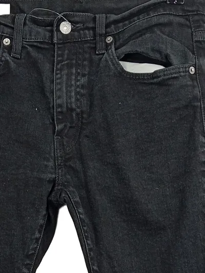 Levi's Premium Herren Jeans Straight Leg Schwarz W30 L28 Denim