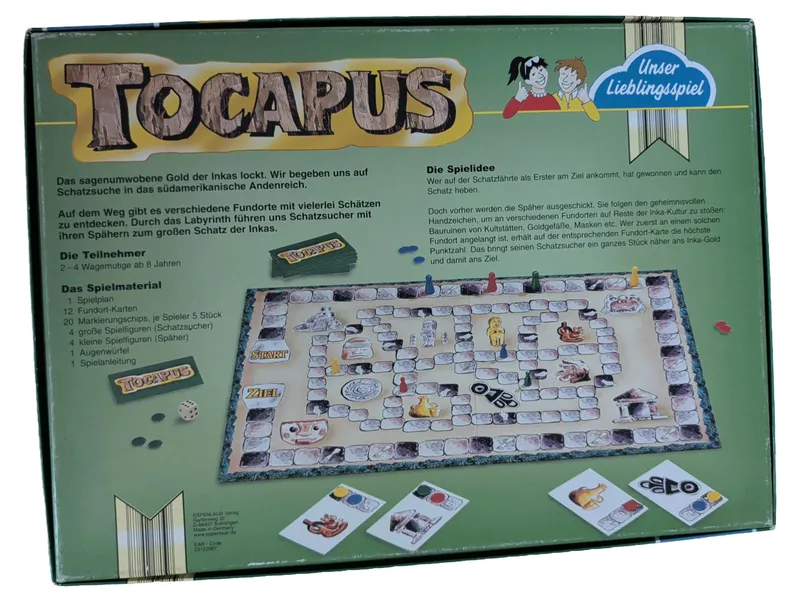 Espenlaub Verlag TOCAPUS Inka Schatz Brettspiel Abenteuer Kinder ab 8 2