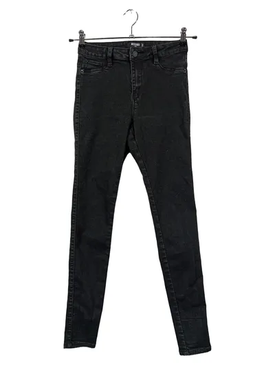 MISSGUIDED Damen Skinny Fit Jeans Schwarz Gr. 36