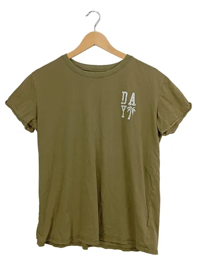 ROXY Damen T-Shirt Dreamer Palmen-Print Oliv Gr. S Baumwolle