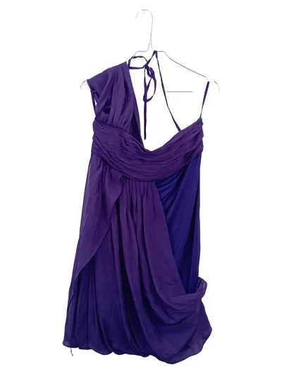 ALICE + OLIVIA Damen Abendkleid Lila Seide Gr. 38/M Elegant Luxuriös
