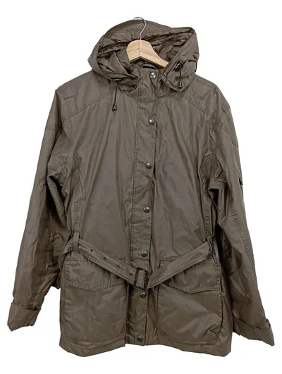 WELLENSTEYN Damen Steppjacke Barbados Gr. 40/L Braun Outdoor Casual Kapuze