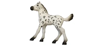 Schleich Fohlen Dalmatiner Pferd Spielfigur Weiß 8 cm