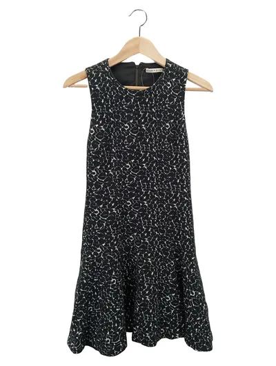 ALICE + OLIVIA Cocktailkleid Damen Gr. 38/M Schwarz Grafisch Elegant