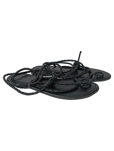 ASOS Damen Sandalen Wickelsandalen Schwarz Gr. 38 Bohemian Vintage Streetwear