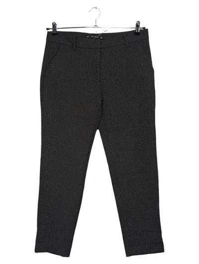 ZARA BASIC Damen Anzughose Gr. 36 Schwarz Gepunktet Business