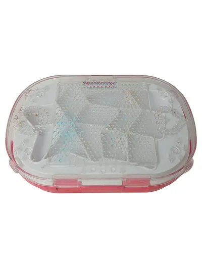 AQUABEADS Kreativ Bastelset Aufbewahrungsbox Rosa Kinder Basteln
