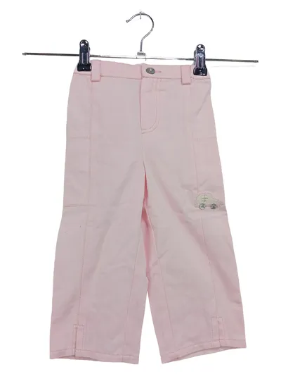 GIESSWEIN Kinder Stoffhose Gr. 86 Rosa Casual mit Auto Applikation