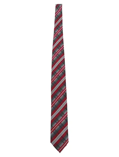 BRINKLEYS Herren Krawatte Seide Mehrfarbig Kariert Gestreift Klassisch 150cm 7cm