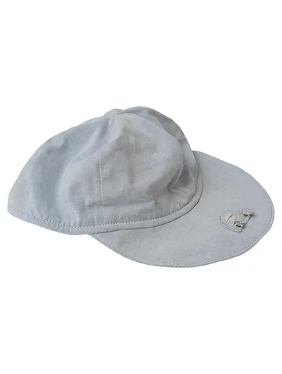 GIESSWEIN Mütze Kinder Gr. 92 Grau Casual Baumwolle Herz Applikation