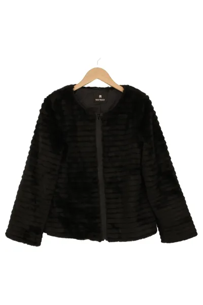 NAVYBOOT Damen Winterjacke Gr. 40/L Schwarz Klassisch Elegant Strukturmuster